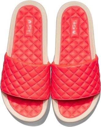 Athletic Propulsion Labs Womens Lusso Slide Sandal In Magma/pristine