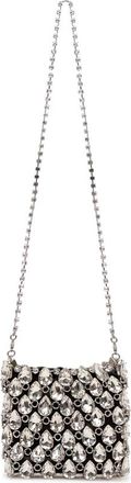Self Portrait Crystal Chainmail Mini Bag - Dames - Mini tas - Grijs - ONE Size - Polyester - Tassen