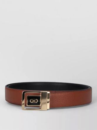 Ferragamo belt duo reversible gold tone buckle