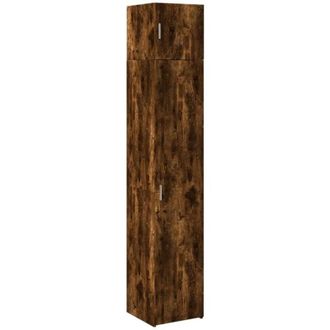 vidaXL Slim Storage Cabinet Smoked Oak 40x42.5x225 cm Engineered Wood vidaXL
