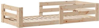 vidaXL Estructura De Cama Sin Colch&oacute;n Madera Maciza Pino 75x190 Cm Vidaxl