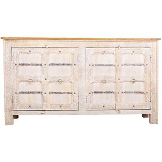 Wanderlust Deco Aparador De Madera Blanco 190x45x105