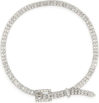 Vince Camuto Crystal Mesh Chain Belt in Silver at Nordstrom Rack, Size X-Large