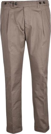Berwich Heren, Broeken, Beige, Maat: XS Katoen
