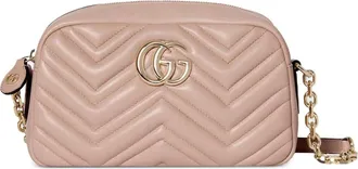 Gucci Small GG Marmont Chevron Shoulder Bag