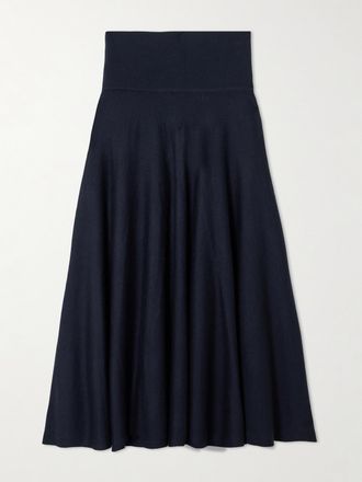 arch4 Gonna Midi In Cashmere Biologico Norma Jean - Blu