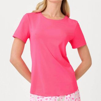 Lilly Pulitzer Luxletic Westley Active Tee In Cherry Blossom Pink
