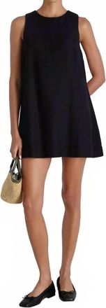 French Connection Womens Cooper Linen Sleeveless Mini Dress In Black