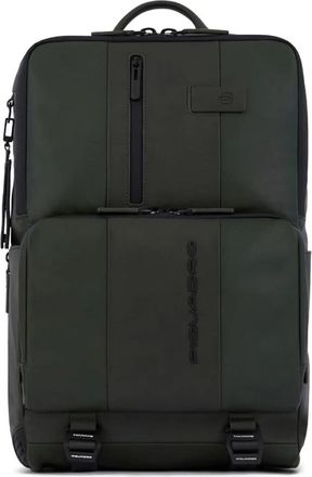 Piquadro Bosgroene Rugzak - unisex - Rugzakken - Groen - ONE Size - Leer - Tassen