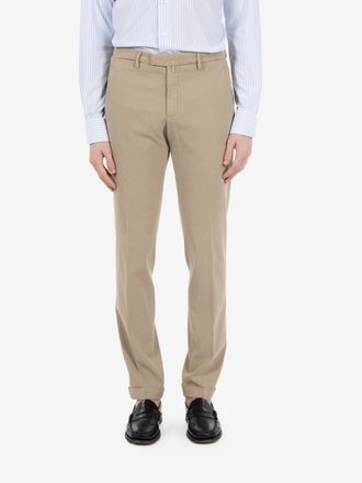 BRIGLIA 1949 Pantaloni in cotone e tencel beige