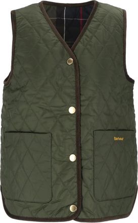 Barbour Tartan Reimagined Icons Reversible Tartan Liner - Dames - Jassen - Groen - Maat: L Polyamide