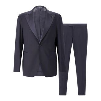 Tagliatore Single Breasted Suits, male, Blue, Size: 2XL Single Breasted Suits