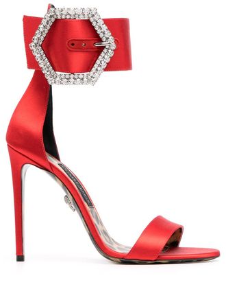 Philipp Plein Sandali con fibbia - Rosso
