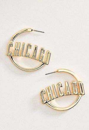BaubleBar Phillies Nameplate Hoops