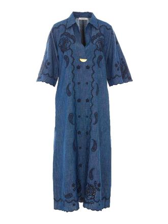 Zimmermann Aster embroidered midi dress