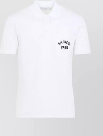 Givenchy polo shirt with short sleeves and chest pocket
