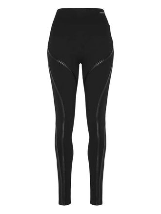 Manière De Voir contrast-contour leggings - Zwart