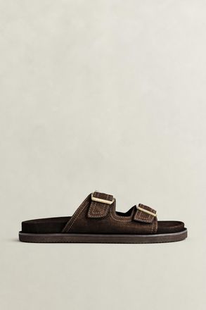 GANT Men Fairfro Suede Sandals (41) DARK BROWN