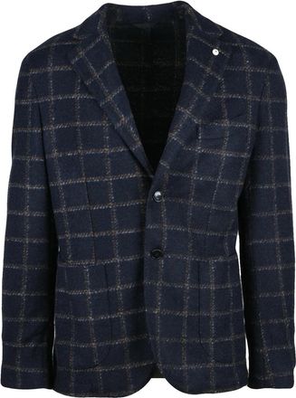 L.B.M. 1911 Round Jacket in Wool-Polyester Blend with Button Closure