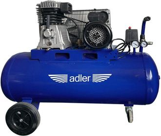 Adler Europe Compresor 100l Ad348-100-3 230v, Herramienta Profesional Para Aire Comprimido Y Mantenimiento Industrial, Dise&ntilde;o Robusto, Presi&oacute;n Optimizada, Motor De