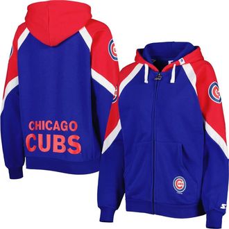 Starter Womens Starter Royal/Red Chicago Cubs Hail Mary Full-Zip Hoodie at Nordstrom, Size X-Small
