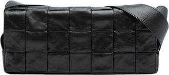 Bottega Veneta Pre-owned Cross Body Bags, female, Black, Size: ONE SIZE Pre-owned Leather Crossbody Bag