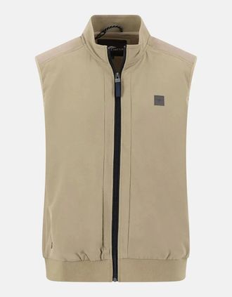 Fynch-Hatton Mens Stand Collar Hybrid Gilet Pistachio - Green - Size: 42/Regular