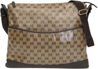 Gucci Pre-owned Canvas gucci-bags - Dames - Vintage Schoudertas - Bruin - ONE Size - Vintage