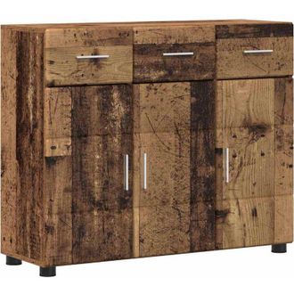 vidaXL Sideboard FLORIN Old Wood 88.5 x 30.5 x 73 cm Engineered Wood vidaXL