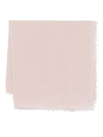 Liska frayed-edges cashmere scarf - women - Cashmere - One Size - Pink