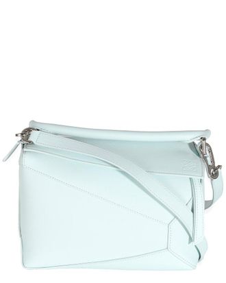 Loewe Blue Leather Small Puzzle Edge Bag (Authentic Pre-Loved)