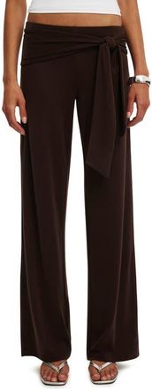 Cotton On Womens Honey Tie Pant in Dark Oak at Nordstrom, Size Xxx-Small