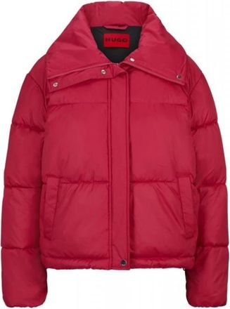 HUGO BOSS Fary-1 Puffer Jacket - Dames - Winterjassen - Roze - S - Polyester - Jassen