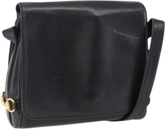 Gucci Pre-owned Vintage Schoudertas - Dames - Vintage Schoudertas - Zwart - ONE Size - Leer - Vintage