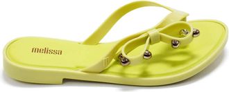 Melissa Womens Flip Flop Slim Ii Fashion Sandals In Neon Green