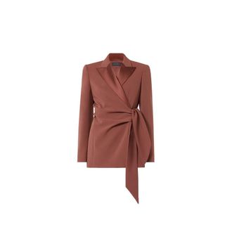 Max Mara Mxebano Cady Blazer - Dames - Jassen - Bruin - Maat: S Zijde