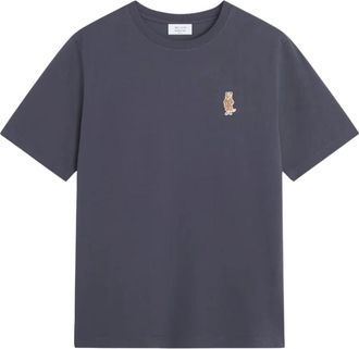 Maison Kitsun&eacute; Dressed Fox Comfort T-shirt - Heren - T-shirts - Blauw - L - Katoen - Tops