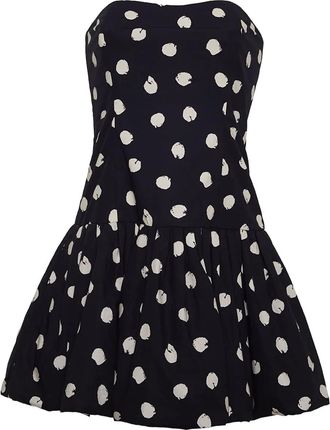 Cara Cara polka-dot ruffled dress - Black