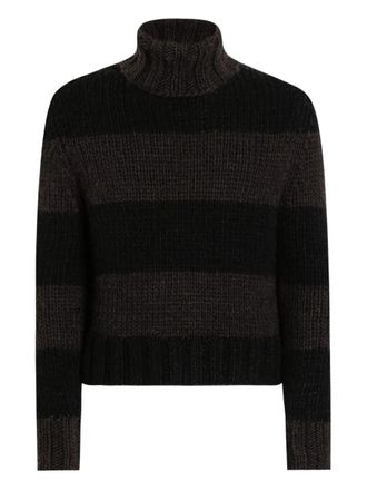 Dolce & Gabbana Striped Turtleneck Sweater