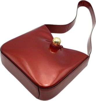 Celine Pre-owned Vintage Schoudertas - Dames - Vintage Schoudertas - Rood - ONE Size - Leer - Vintage