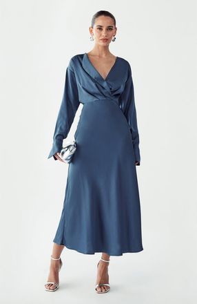 Willa Glades Maxi Dress in Steel Blue at Nordstrom, Size 12