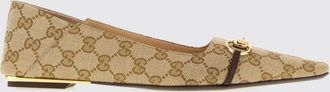 Gucci Ballerine Vittoria in tessuto jacquard GG con dettaglio Morsetto