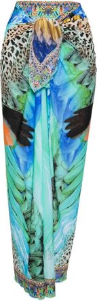 Camilla Gonna con stampa grafica - Blu