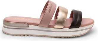 Hogan Triple Strap Sandals