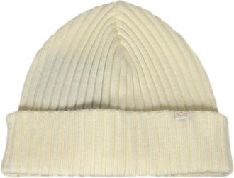 Paul & Shark Beige Wol Baret 99311018 - unisex - Hoeden - Beige - ONE Size - Wol - Accessoires