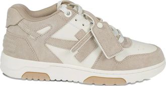 Off-white Arrow sneakers met applicatie - Beige