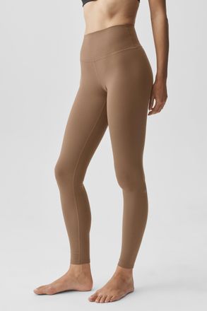 Alo Softsculpt High-Waist Legging in Java Brown, Size: Medium