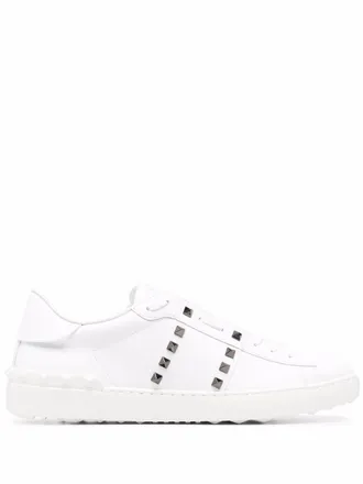 Valentino Garavani Rockstud Untitled leather sneakers - White
