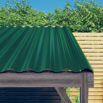 vidaXL Vidaxl - Paneles De Tejado 36 Unidades Acero Galvanizado Verde 60x36 Cm