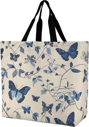 Generic Butterflies And Moths Women Handbag Durable Shopper Bag Lightweight Shopping Bags For College Casual Daily Use